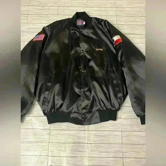 ASW Jackets & Blazers - Vintage Nylon Trucker Satin Jacket